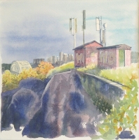 Antenner, akvarell 33x34cm